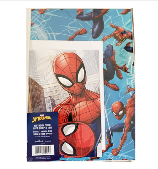 Spider-Man gift wrap and card set image 0