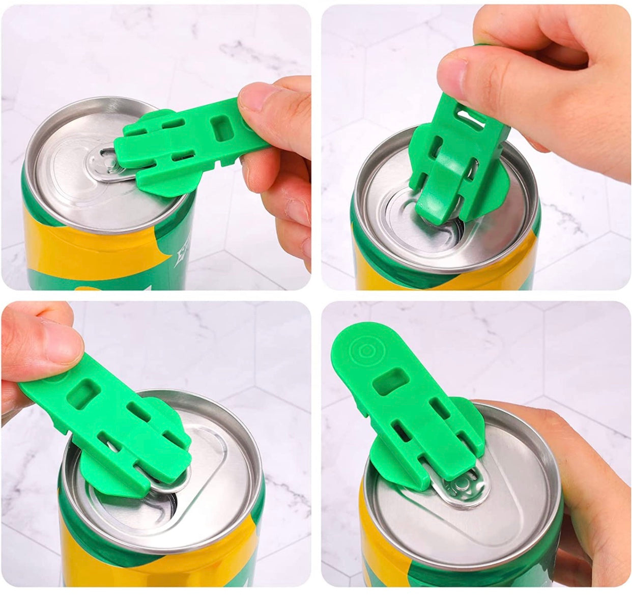 Canned drink opener and saver image 1