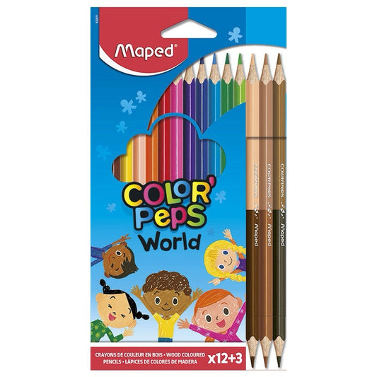 Color’ Peps duo skin tone colouring pencils image 0