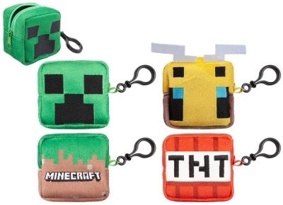 Minecraft plush coin purse bag clip image 0