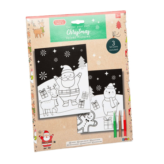 Christmas velvet art set