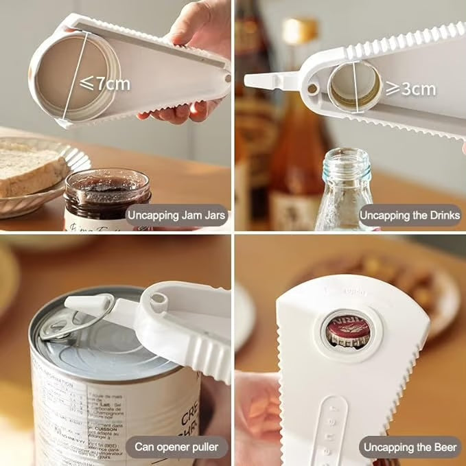 Multifunctional triangular jar and bottle opener image 0