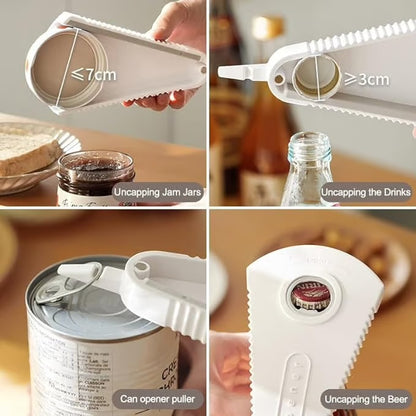 Multifunctional triangular jar and bottle opener image 0