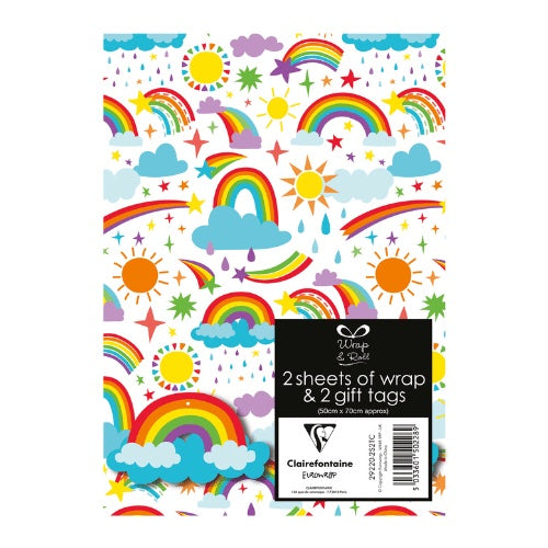 Gift wrap and tags - rainbow image 0