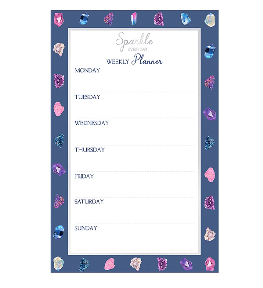 Magnetic sparkle gem stone weekly planner image 0