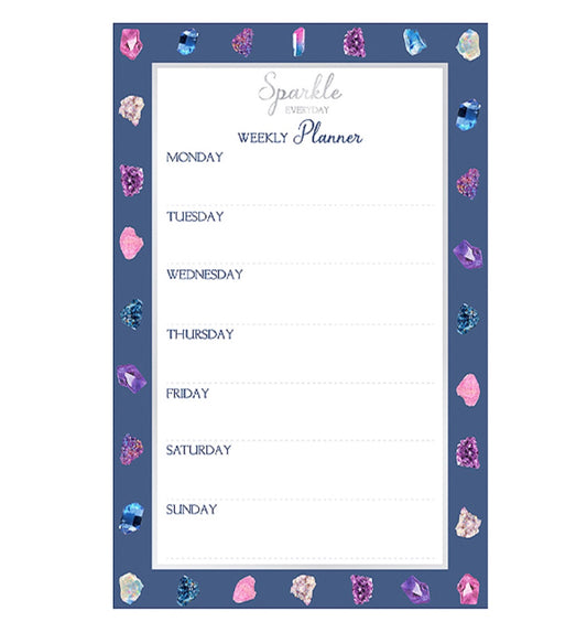 Magnetic sparkle gem stone weekly planner image 0