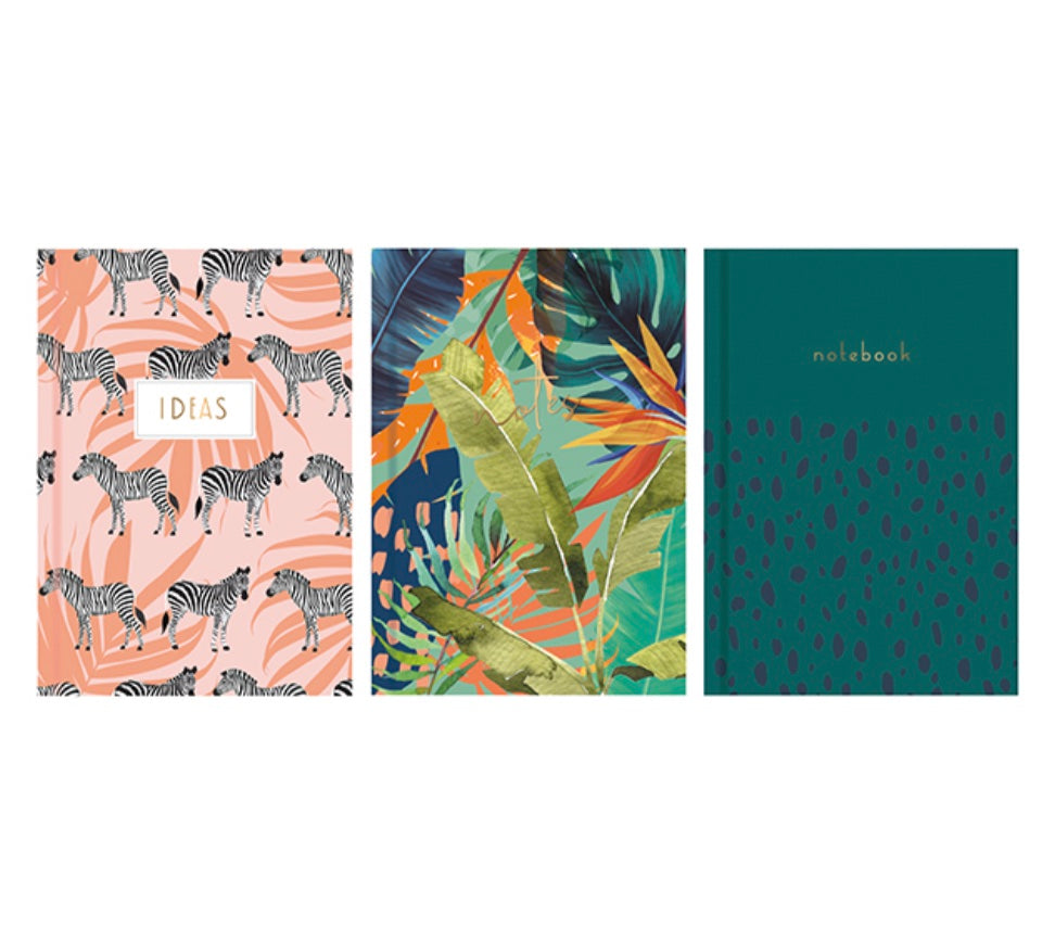 A5 hardback notebook - wild - Zebra image