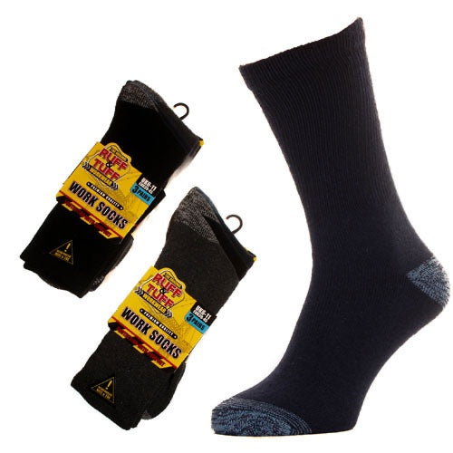 Men’s big foot ruff &amp; tuff work socks image 0