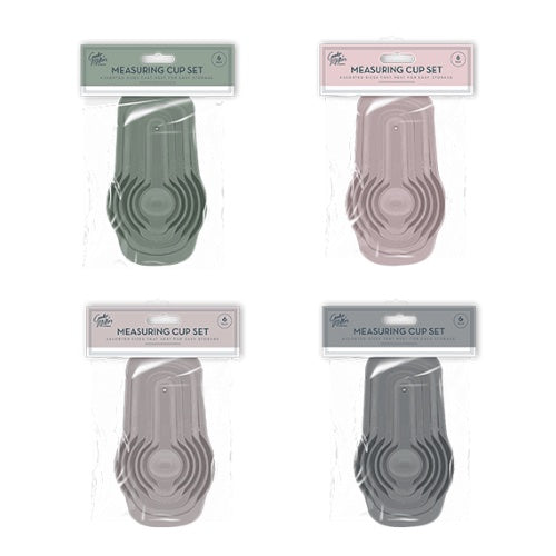 Measuring cup set 6 pack - Pink image