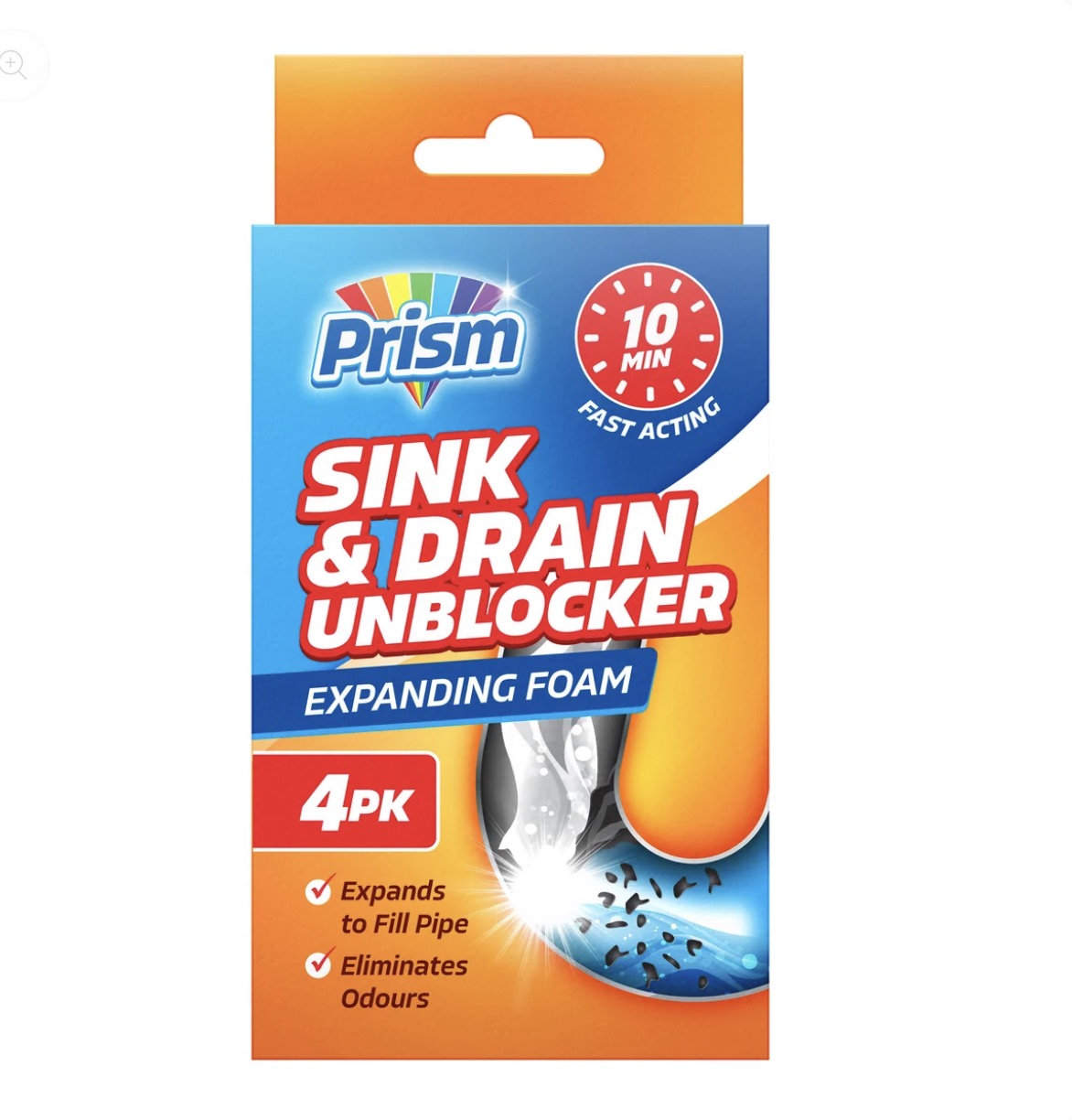 Prism sink and drain unblocker 4 pack