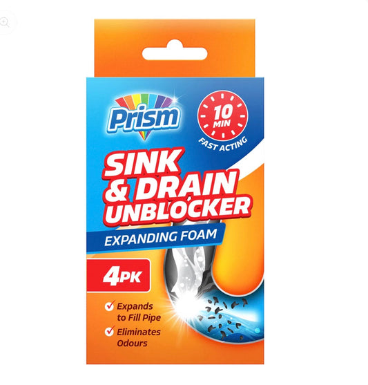 Prism sink and drain unblocker 4 pack