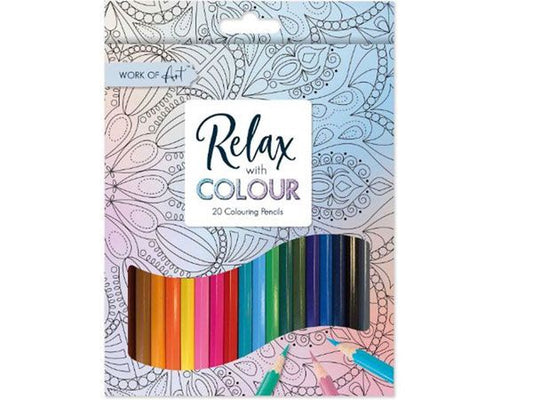 Colour therapy colouring pencils 20 pack image 0