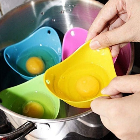 Silicone egg poach pouches 4 pack image 0