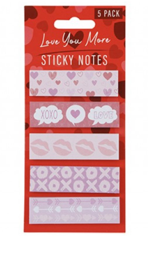 Love sticky note tabs 5 pack image 0