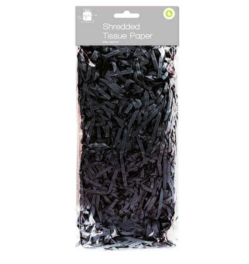 Shredded tissue paper - black image 0