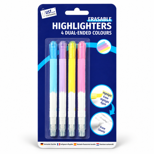 Erasable highlighters 4 pack