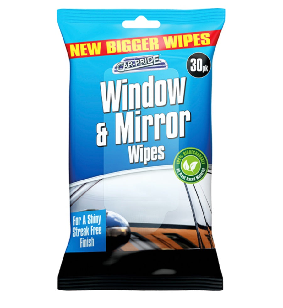 Car window and mirror wipes image 0