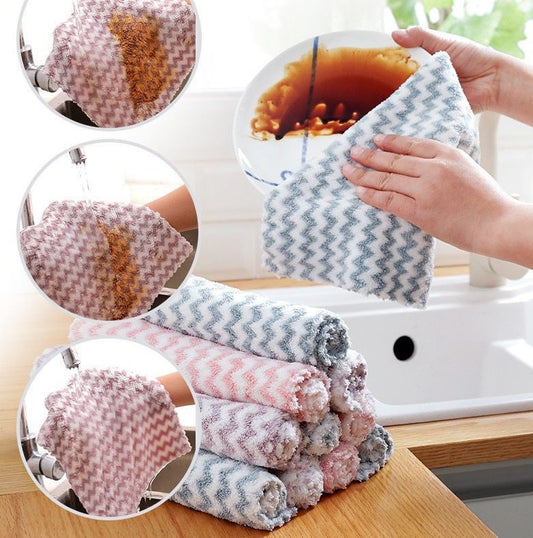 Absorbent zig zag microfibre cloths 3 pack image 0