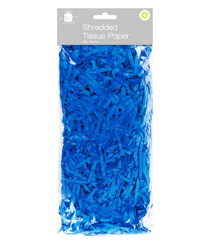 Shredded tissue paper - dark blue image 0
