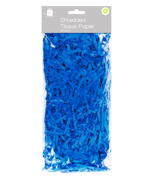 Shredded tissue paper - dark blue image 0