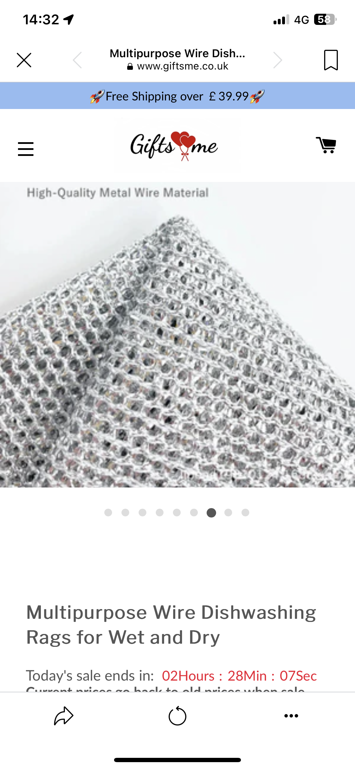 Silver scourer cloth image 5