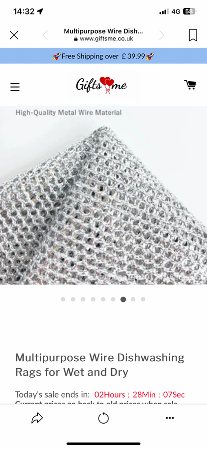 Silver scourer cloth image 5