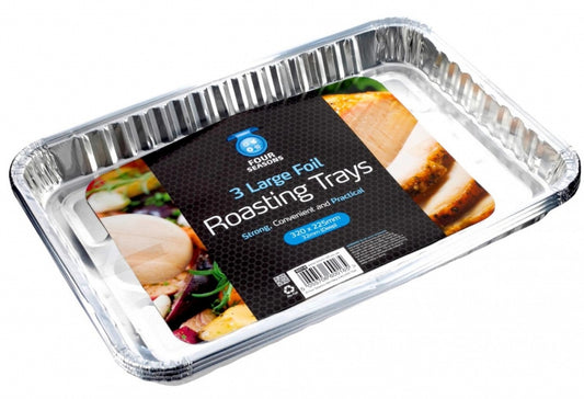 Foil roasting trays 3 pack