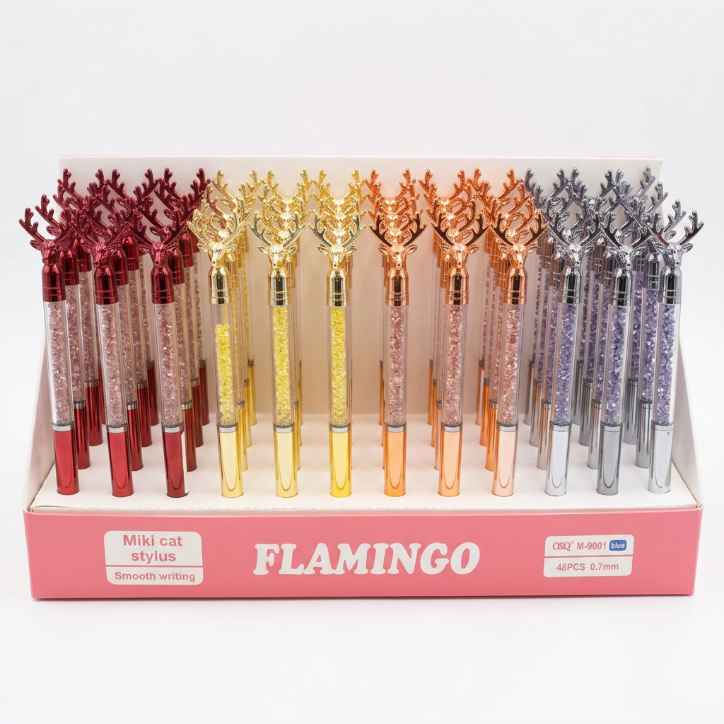 Reindeer crystal pen