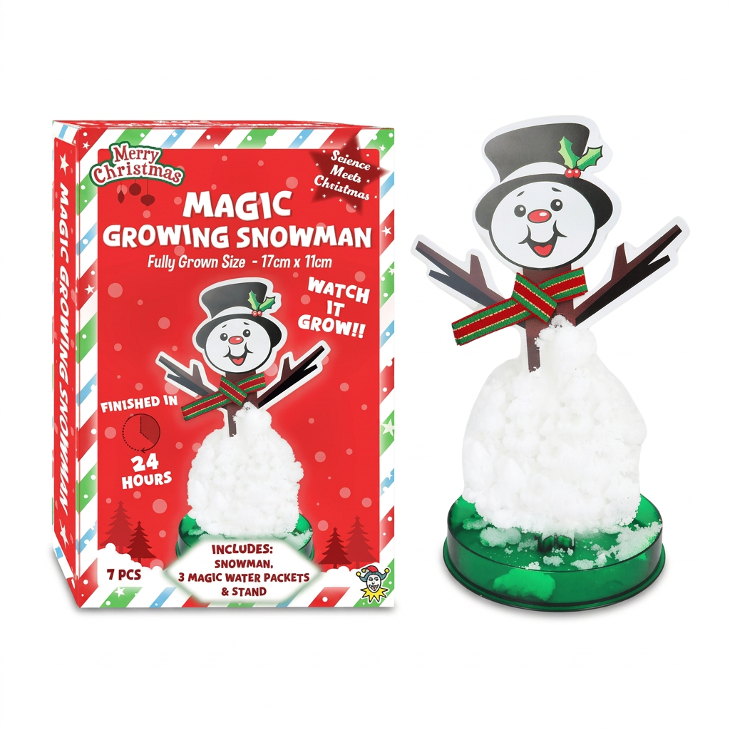 Magic growing snowman.