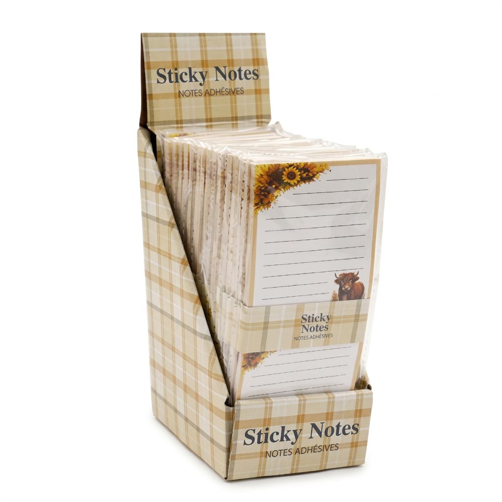 Highland cow sticky notes.