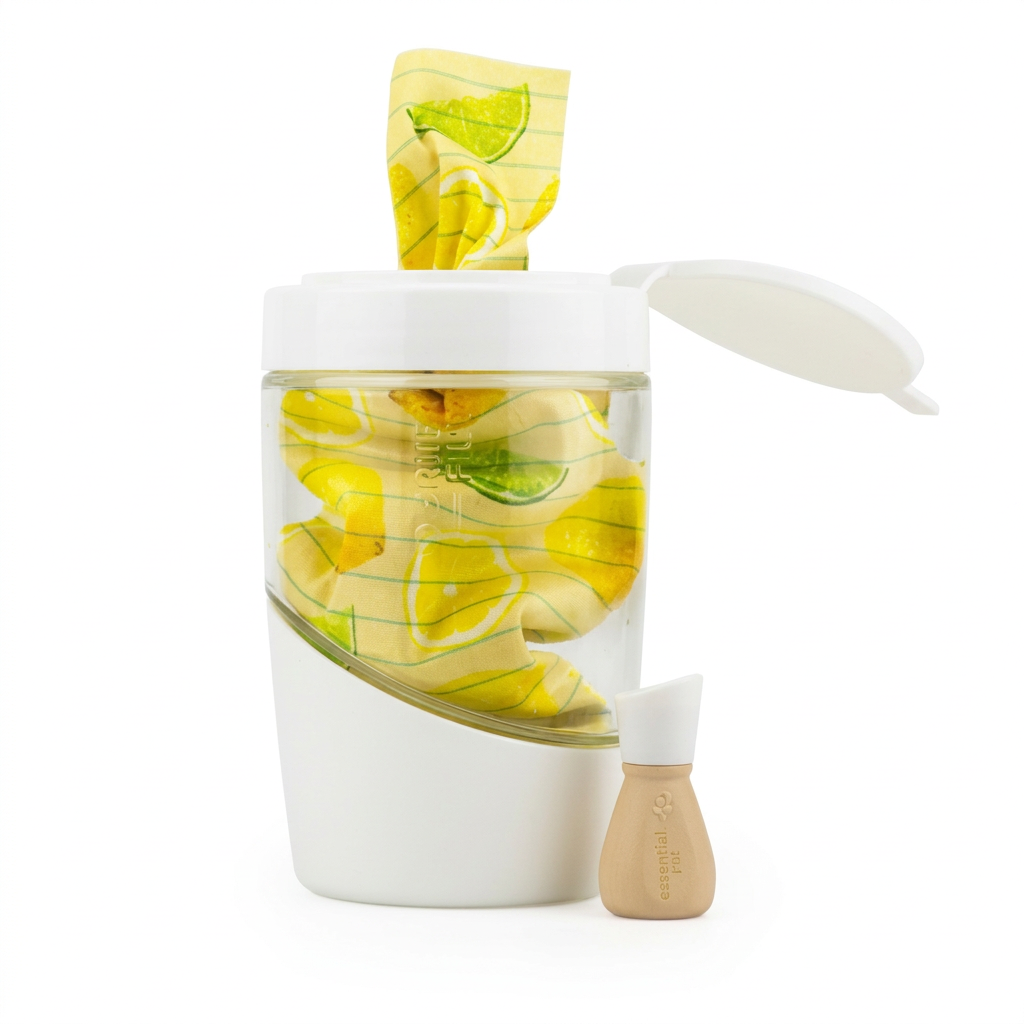 Reusable washable wipes dispenser