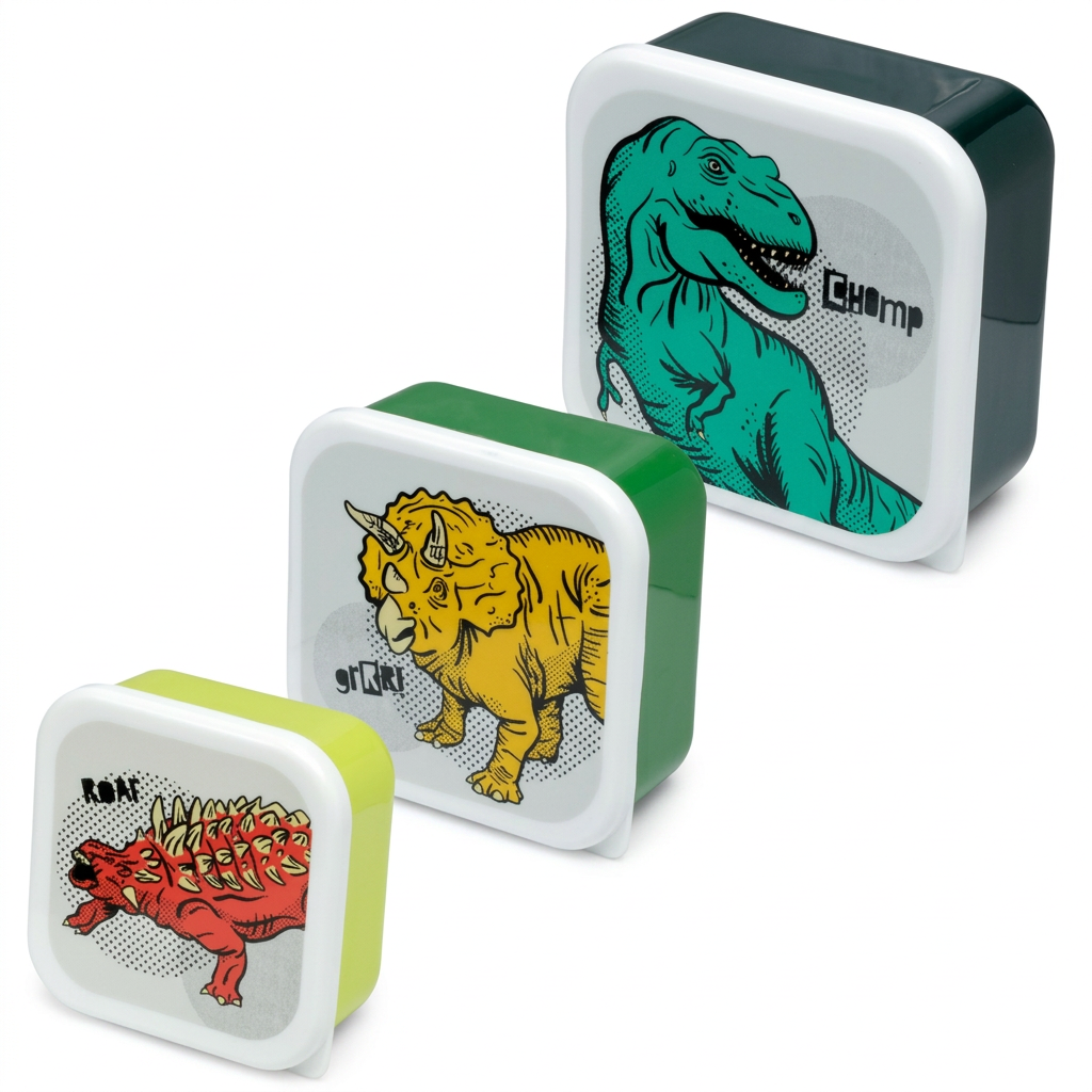 Dinosaur snack boxes 3 pack