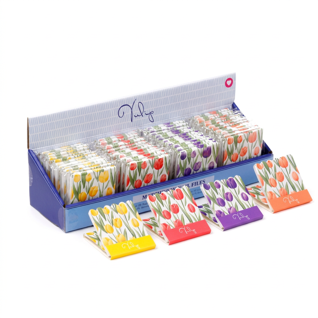 Tulips matchbook nail files.