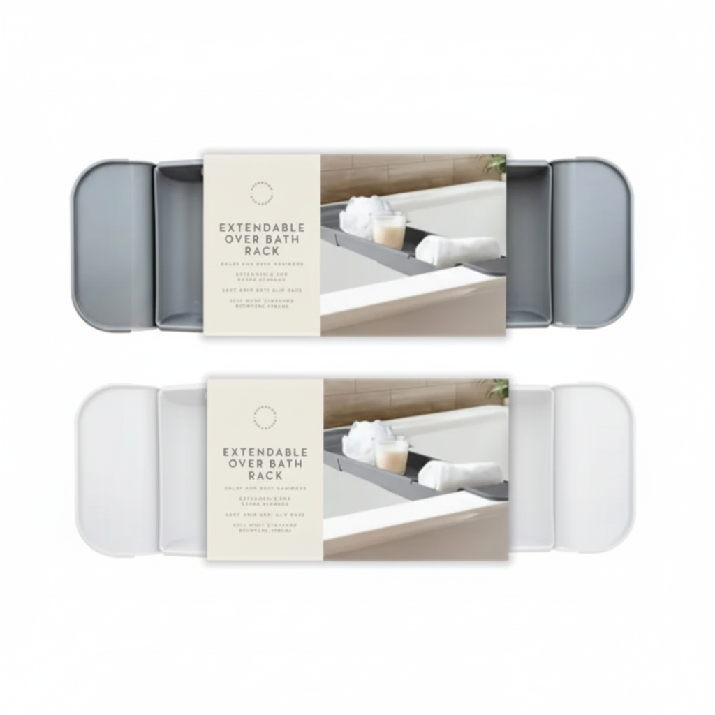 Extendable over bath rack