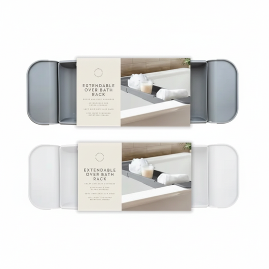 Extendable over bath rack