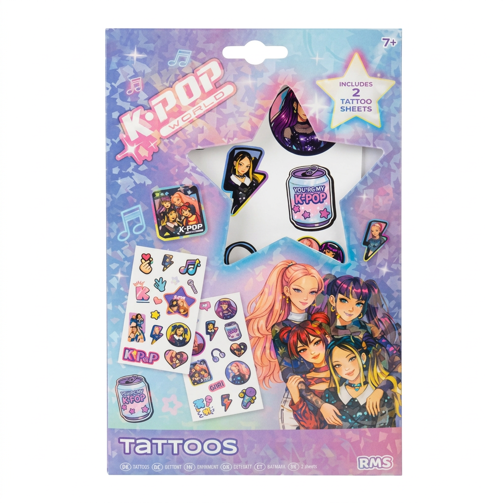 K-Pop World temporary tattoos
