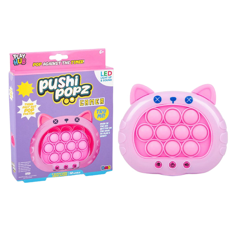 Pink Pushi Popz Gamer electronic pop game