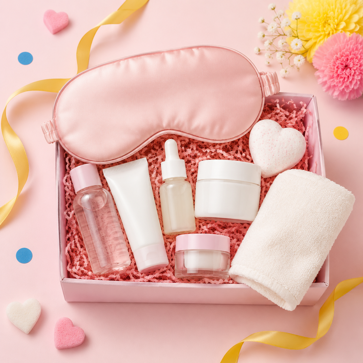 An example selection of self-care treats