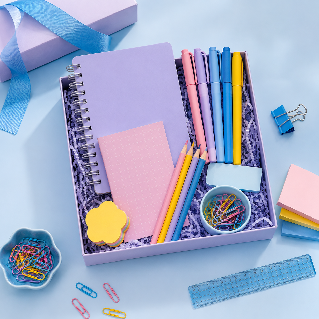 An example selection of stationery treats