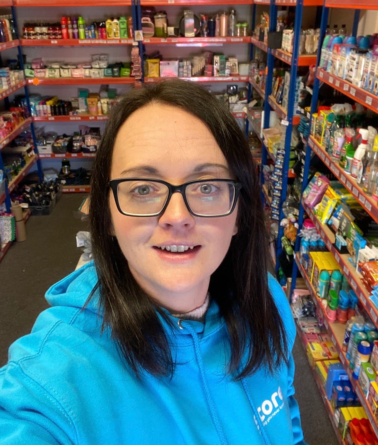Zoe from Store 22 in the shop